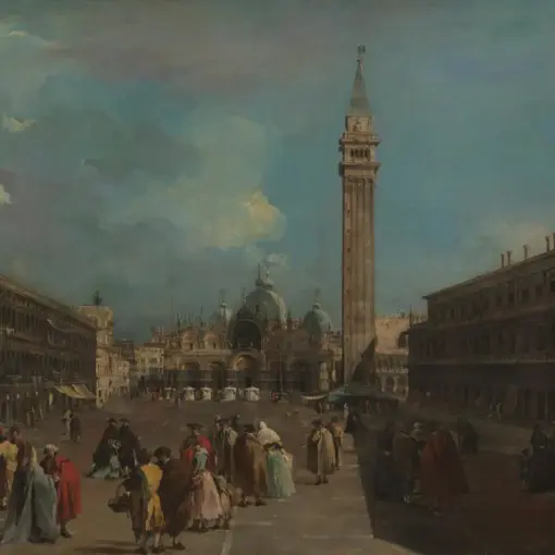 Venice: Piazza San Marco by Francesco Guardi – Hand-Painted Oil Painting Reproduction