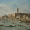Venice: The Doge's Palace and the Molo by Francesco Guardi - Hand-Painted Oil Painting Reproduction 2 Hand-painted oil painting reproduction of Venice The Doge's Palace and the Molo by Francesco Guardi