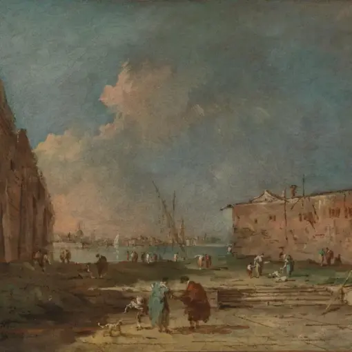 A View near Venice by Francesco Guardi – Hand-Painted Oil Painting Reproduction