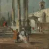 Caprice View with Ruins by Francesco Guardi - Hand-Painted Oil Painting Reproduction 2 Hand-painted oil painting reproduction of Caprice View with Ruins by Francesco Guardi