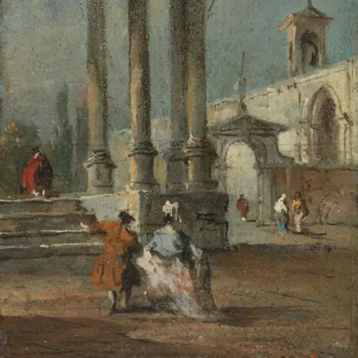 Caprice View with Ruins by Francesco Guardi – Hand-Painted Oil Painting Reproduction