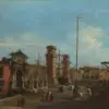 Venice: The Arsenal by Francesco Guardi - Hand-Painted Oil Painting Reproduction 1 Hand-painted oil painting reproduction of Venice The Arsenal by Francesco Guardi