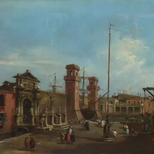 Venice: The Arsenal by Francesco Guardi – Hand-Painted Oil Painting Reproduction