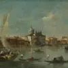 Venice: The Giudecca with the Zitelle by Francesco Guardi - Hand-Painted Oil Painting Reproduction 2 Hand-painted oil painting reproduction of Venice The Giudecca with the Zitelle by Francesco Guardi