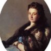Franz Xaver Winterhalter / Portrait of a Lady (1872) Neo-Rococo – Hand-Painted Oil Reproduction by Dafen Village Studio 1 Hand-painted oil painting reproduction of Franz Xaver Winterhalter's 1872 Portrait of a Lady.