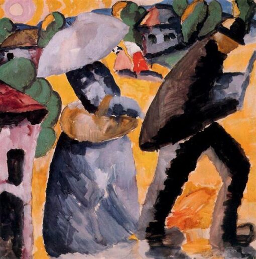 Kazimir Malevich Province (1912) Cubist Landscape – Hand-Painted Oil Reproduction by Dafen Village Studio