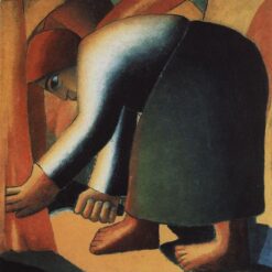 Kazimir Malevich Reaper 1912 1st Peasant Cycle hand painted cubo futurist oil painting reproduction by Dafen Village Studio
