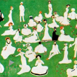 Kazimir Malevich Resting Society in Top Hats 1908 hand painted cloisonnist oil painting reproduction by Dafen Village Studio