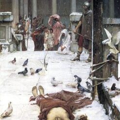 Reproduction peinte à la main, à l'huile, du tableau « Sainte Eulalie » (1885) de John William Waterhouse