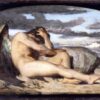 Hand-Painted Oil Painting Reproduction "Study for 'Fallen Angel'" by Alexandre Cabanel – Dafen Village Studio 2 Hand-painted oil painting reproduction of Study for Fallen Angel by Alexandre Cabanel Dafen Village Studio