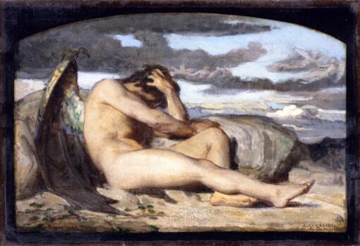 Hand-Painted Oil Painting Reproduction “Study for ‘Fallen Angel'” by Alexandre Cabanel – Dafen Village Studio