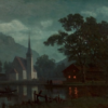Lake Lucerne, Switzerland by Albert Bierstadt - Hand-Painted Oil Painting Reproduction 1 Hand-painted oil painting reproduction of Lake Lucerne Switzerland by Albert Bierstadt