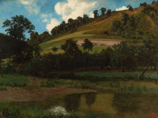 Hanabach, Westfalia, Alemania, de Albert Bierstadt – Reproducción de un cuadro al óleo pintada a mano