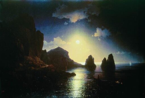 Hand-Painted “Sea View” (1841) Oil Painting Reproduction – Ivan Aivazovsky Seascape | Dafen Studio Fine Art