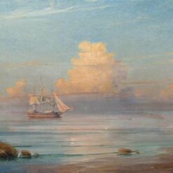 Hand painted oil painting reproduction of Sea view by Ivan Aivazovsky