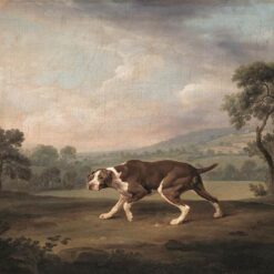 Reproduction peinte à la main à l'huile d'un « Spanish Pointer » de George Stubbs, réalisée par Dafen Village Studio