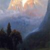 Storm Among the Alps by Albert Bierstadt - Hand-Painted Oil Painting Reproduction 1 Hand-painted oil painting reproduction of Storm Among the Alps by Albert Bierstadt