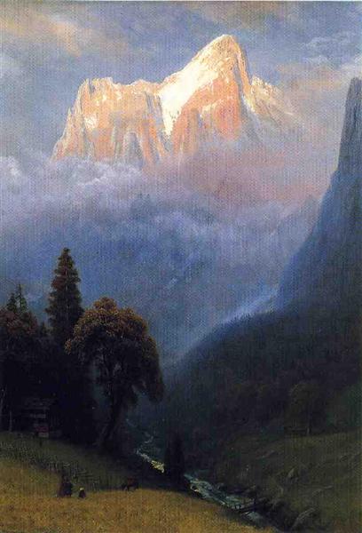 Storm Among the Alps by Albert Bierstadt – Hand-Painted Oil Painting Reproduction