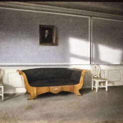 Hand-painted oil reproduction of Vilhelm Hammershoi interior painting Sunshine in the Drawingroom III