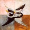 Hilma af Klint Svanen The Swan (1914) Expressionist Art – Hand-Painted Oil Reproduction by Dafen Village Studio 2 Hilma af Klint, «Svanen» (El cisne), 1914: reproducción de un cuadro expresionista abstracto al óleo pintado a mano, realizada por Dafen Village Studio