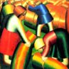 Kazimir Malevich Taking in the Harvest (1911) Cubist Peasant Cycle – Hand-Painted Oil Reproduction by Dafen Village Studio 2 Kazimir Malevich Taking in the Harvest 1911 Cubist Peasant Cycle hand painted oil painting reproduction by Dafen Village Studio
