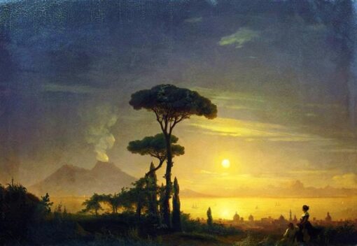 Hand-Painted “The Bay of Naples” (1845) Oil Painting Reproduction – Ivan Aivazovsky Seascape | Dafen Studio Fine Art