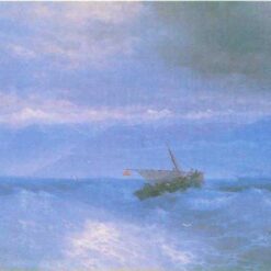 Hand painted oil painting reproduction of The Caucasian Range from the Sea by Ivan Aivazovsky