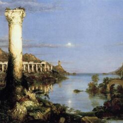 Hand-painted oil painting reproduction of The Course of Empire Desolation 1836 by Thomas Cole