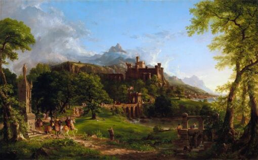 The Departure (1838) by Thomas Cole – Hand-Painted Oil Painting Reproduction