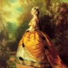 Franz Xaver Winterhalter / The Empress Eugénie (1854) Neo-Rococo – Hand-Painted Oil Reproduction by Dafen Village Studio 1 Hand-painted oil reproduction of Franz Xaver Winterhalter's 1854 portrait of Empress Eugénie de Montijo in Neo-Rococo style by Dafen Village Studio.