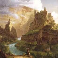 Hand-painted oil painting reproduction of The Fountain of Vaucluse 1841 by Thomas Cole