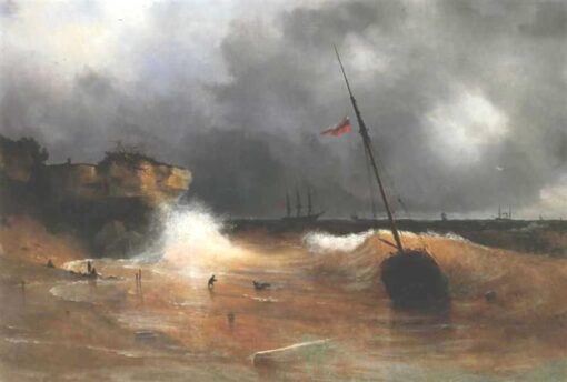 Hand-Painted “The Gale on Sea is Over” (1839) Oil Painting Reproduction – Ivan Aivazovsky Seascape Art | Dafen Studio Fine Art