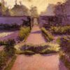 Gustave Caillebotte: The Kitchen Garden, Yerres (c.1877) Impressionist Masterpiece – Hand-Painted Oil Reproduction by Dafen Village Studio 2 Reproducción pintada a mano al óleo del cuadro de Gustave Caillebotte «El huerto de Yerres», en la que se aprecian campanas de cristal y bancales de hortalizas bañados por el sol