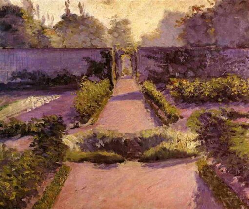 Gustave Caillebotte: The Kitchen Garden, Yerres (c.1877) Impressionist Masterpiece – Hand-Painted Oil Reproduction by Dafen Village Studio