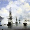 Hand-Painted "The Landing at Subashi" (1839) Oil Painting Reproduction – Ivan Aivazovsky Maritime Art | Dafen Studio Fine Art 1 Handgemalte Ölgemälde-Reproduktion von „Die Landung bei Subashi, 1839“ von Iwan Aivazowski