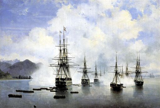 Hand-Painted “The Landing at Subashi” (1839) Oil Painting Reproduction – Ivan Aivazovsky Maritime Art | Dafen Studio Fine Art