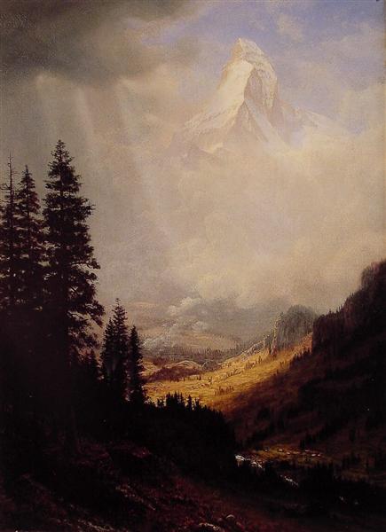 The Matterhorn by Albert Bierstadt – Hand-Painted Oil Painting Reproduction