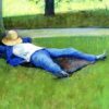 Gustave Caillebotte: The Nap (1877) Impressionist Masterpiece – Hand-Painted Oil Reproduction by Dafen Village Studio 2 Hand-painted oil painting reproduction of Gustave Caillebotte The Nap showing a figure resting peacefully in the shade of a sunlit garden