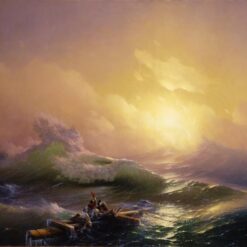 Hand painted oil painting reproduction of The Ninth Wave 1850 by Ivan Aivazovsky