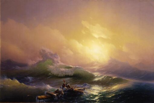 Hand-Painted “The Ninth Wave” Oil Painting Reproduction – Ivan Aivazovsky Seascape | Dafen Studio Fine Art