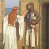 The Shadow by Edmund Blair Leighton - Hand-Painted Oil Painting Reproduction 2 Reproduction peinte à la main à l'huile du tableau « The Shadow » d'Edmund Blair Leighton