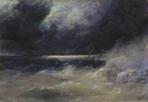 Hand-Painted “The Tempest” Oil Painting Reproduction – Ivan Aivazovsky Seascape | Dafen Studio Fine Art