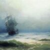 Hand-Painted "The Tempest" Oil Painting Reproduction – Ivan Aivazovsky Seascape | Dafen Studio Fine Art 1 Hand painted oil painting reproduction of The Tempest by Ivan Aivazovsky