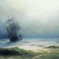 Hand painted oil painting reproduction of The Tempest by Ivan Aivazovsky