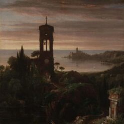 Hand-painted oil painting reproduction of The Vesper Hymn by Thomas Cole