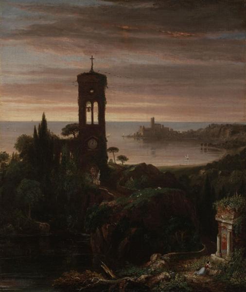 The Vesper Hymn by Thomas Cole – Hand-Painted Oil Painting Reproduction