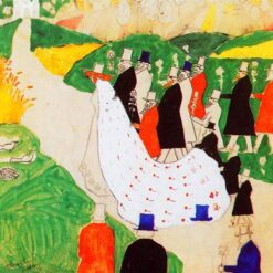 Kazimir Malevich The Wedding 1907 hand painted cloisonnist oil painting reproduction by Dafen Village Studio