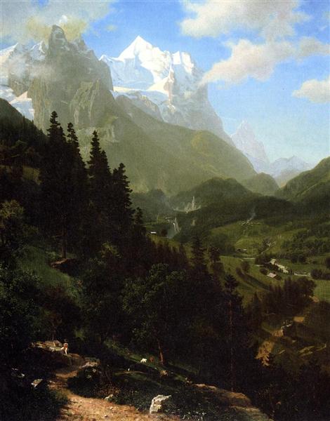 The Wetterhorn by Albert Bierstadt – Hand-Painted Oil Painting Reproduction