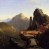 Scene from 'The Last of the Mohicans' (1827) by Thomas Cole - Hand-Painted Oil Painting Reproduction 2 Hand-painted oil painting reproduction of Scene from The Last of the Mohicans 1827 by Thomas Cole