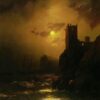 Hand-Painted "Tower. Shipwreck" (1847) Oil Painting Reproduction – Ivan Aivazovsky | Dafen Studio Fine Art 1 Hand painted oil painting reproduction of Tower Shipwreck 1847 by Ivan Aivazovsky